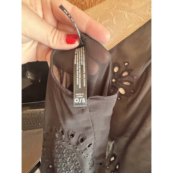 Torrid Women's Plus Size One Size Black Cover Up Open Eyelet Swim - Picture 10 of 10